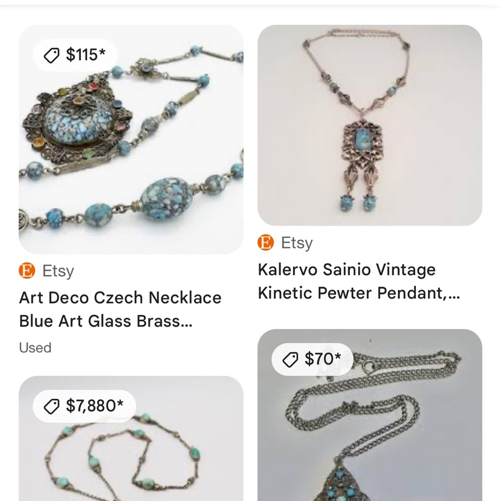#Art Deco Necklace - Picture 9 of 9